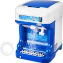 VEVOR 110V Electric Shaved Ice Machine 500W Snow Cone Maker Tabletop w/Adjustable Ice Texture, Ice Shaving Machine 265LBs/hr for Home and Commerical Use