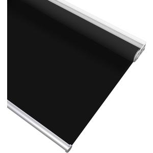 HOMEBOX 100% Blackout Cordless Roller Window Shades, Window Blinds with Thermal Insulated, UV Protection Waterproof Fabric, roll up and Down Blinds for Home and Office (Black - 43" W x 72" H)