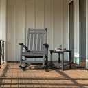 SERWALL Adirondack Table Outdoor Side Table- Gray (HIPS-1 pack, Grey)