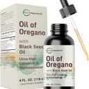 Oil of Oregano with Black Seed Oil, 4 fl oz | 2-in-1 Dropper | High Potency Liquid Drops with Carvacrol & Thymoquinone | Immune Support | Natural Herbal Supplement | Vegan, Plant Based, Non-GMO