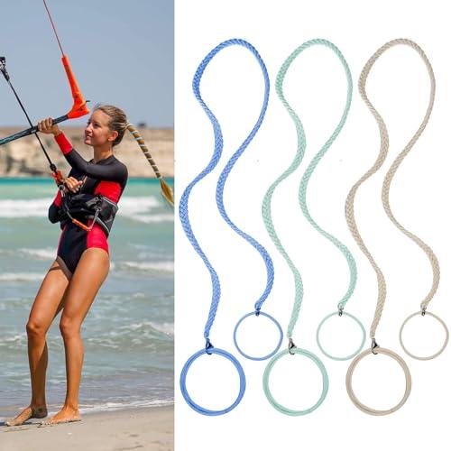 3 Packs 25" Thick Hair Ties No Damage for Women, Elastic Girls Hair Bands Strong Braided Ponytail Holders for Long Thick Curly Hair Stretchy Spiral Pony Tails Hair Ties for Sports Swimming Running