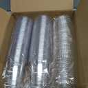 VITEVER 100 Sets - 12oz Clear Plastic Cups with Lids and Straws, Disposable Cups for Iced Coffee, Smoothie, Milkshake, Cold Drinks