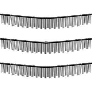 VEVOR 3 Packs Lawn Sweeper Brush Replacement, Compatible with VEVOR 30 in Lawn & Leaf Collector Sweepers, Yard Sweeper Brush Paddle with Durable V-Shaped Bristles for Easy Grass Leaf Cleanup