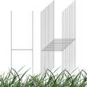 MECCANIXITY Yard Sign Stakes, 15"x6" Metal H Stakes, Lawn Sign Holder, Sign H Frame for Party Yard, Garage Sale, Open House, Real Estate, Guidepost, Pack of 12