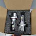 SEALIGHT H13 Bulbs, 48,000LM 900% Brightness 9008 Light Bulbs, 6500K Cool White with 15000RPM Fan, Plug and Play ATV/UTV, 10-Year Extended Lifespan IP68 Waterproof, Pack of 2