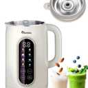 IAGREEA 10-in-1 Nut Milk Maker Machine 304 Stainless Steel Lid BPA Free, 35oz Soy Milk Maker for Homemade Milkshake/Nut/Oat/Plant-Based Drink, 10 Blades Blenders with Delay Start/Boil Water/Self Clean