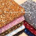 IZUS Women Men Christmas Santa Hat Velvet Red Hats with Fluffy Plush White Brim/Pom for Xmas New Years Holidays Party (One Size, Sequins-gold)