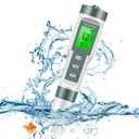 pH Meter, TDS/pH/Temperature 3-in-1 pH Meter for Water, 0-14 pH Measurement Range Digital pH Meter, 0.01 High Precision Water Quality Digital pH Tester with ATC, pH TDS Test Meter for Drinking Water