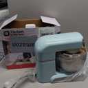 Kitchen in the box Stand Mixer,3.2Qt Small Electric Food Mixer,6 Speeds Portable Lightweight Kitchen Mixer for Daily Use with Egg Whisk,Dough Hook,Flat Beater (Blue)