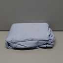 Mayfair Linen 100% Cotton California King Fitted Sheet Only - 500 Thread Count Cal King Sheets Deep Pocket Fitted, Soft Cooling Sateen Weave Elastic Bottom Sheet, Fits Mattress Upto 18"- Light Blue