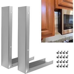 8171339 Built in Microwave Side Panel Filler Kit, Fits Panasonic, Whirlpool, GE, LG Over The Range Microwave, Wall Oven Trim Kit, SS Microwave Trim Kit, 15.75"L, 10.83"W, 2.95"H, w/16 Screws