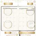 2026 Planner - Planner 2026, Jan 2026 - Dec 2026, 5.75" x 8.25", 2026 Weekly and Monthly Planner, Faux Leather planner 2026 with Back Pocket & 40 Notes Pages - The Sun (Black)