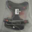 No Pull Dog Harness for Medium Dogs, 4 Secure Quick-Release Buckles & 2 Metal Leash Clips, Soft Control Handle, No-Choke Fit for Walking, Training & Everyday Use, Black, M