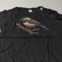 Loggerhead Shrike Shirt Bird Watcher Song Bird Butcherbird T-Shirt XXL, Black