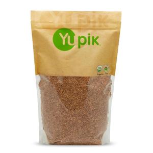 Yupik Organic Golden Flax Seeds, 2.2 lb (35.2 oz), Gluten-Free, Non-GMO, Kosher, Raw Seeds, Excellent Source of Fiber, Source of Omega-3, Plant-Based Protein, Ideal for Beverages, Baking & Topping (EXP 06/09/27)