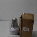 11.6 inches Metal Wedding Flower Trumpet Stripe Vases Table Centerpieces for Artificial Flower,Arrangements Anniversary Celebration/Wedding/Party/Birthday Event Aisle Home Decor (Silver, 6pcs)