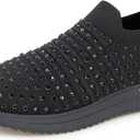 Kenneth Cole REACTION Womens Cameron Jewel Jogger (9 Wide, Black)