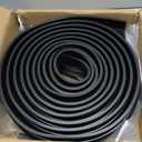 Ginchain Garage Door Seals Bottom Rubber Weather Stripping Kit with 1/4" T-Ends Seal Strip Replacement, Universal U+O Ring Weatherproof Threshold Buffering Sealing Rubber