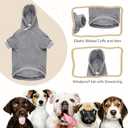 Dog Sweaters for Large Dogs,Dog Hoodie Sweater Solid Soft Brushed Fleece Pet Clothes Hoodie Sweatshirt with Pocket(Grey-XL)