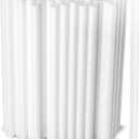 White Jumbo Smoothie Straws, White Disposable Wide-mouthed Large Milkshake Straws 9'' Inches High/Tall 100 pack