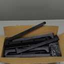 LANTEFUL 4 Tier Shoe Rack for Closet Shoe Organizer with 5 Hooks, Long Shoe Shelf Storage for Shoe and Boot Stackable Free Standing Shoe Rack for Entryway, Garage, Small Spaces, Dorm, Black