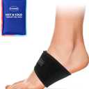 Dr. Scholl's Hot & Cold Adjustable Arch Sleeve, Dual Temperature Therapy Designed for Custom Arch Support, Lightweight Foot Arch Support and Foot Pain Relief (Adjustable Fit)