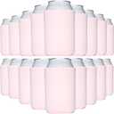 TahoeBay Bulk Blank Beer Can Cooler Sleeves (50-Pack) Sublimation Blanks for Vinyl Plain Soft Foam Can Sleeves Coolers for Soda Cans & Bottles Black, White, Assorted Solid Color (Blush)
