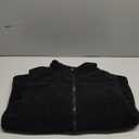 Women Corduroy Vest Quilted Warm Cotton Jacket Thickening Outerwear Size M Black Color