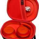 XANAD Hard Case for Bose QuietComfort, QC 45, QC 35 Wireless Noise Cancelling Headphones - Orange (Outer Black+Inner Orange)