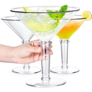 48oz Giant Martini Glass Plastic Large Martini Glasses For Centerpieces Perfect For Martini Party Decorations Gifts & A Tini Bit Older Birthday(3pcs)