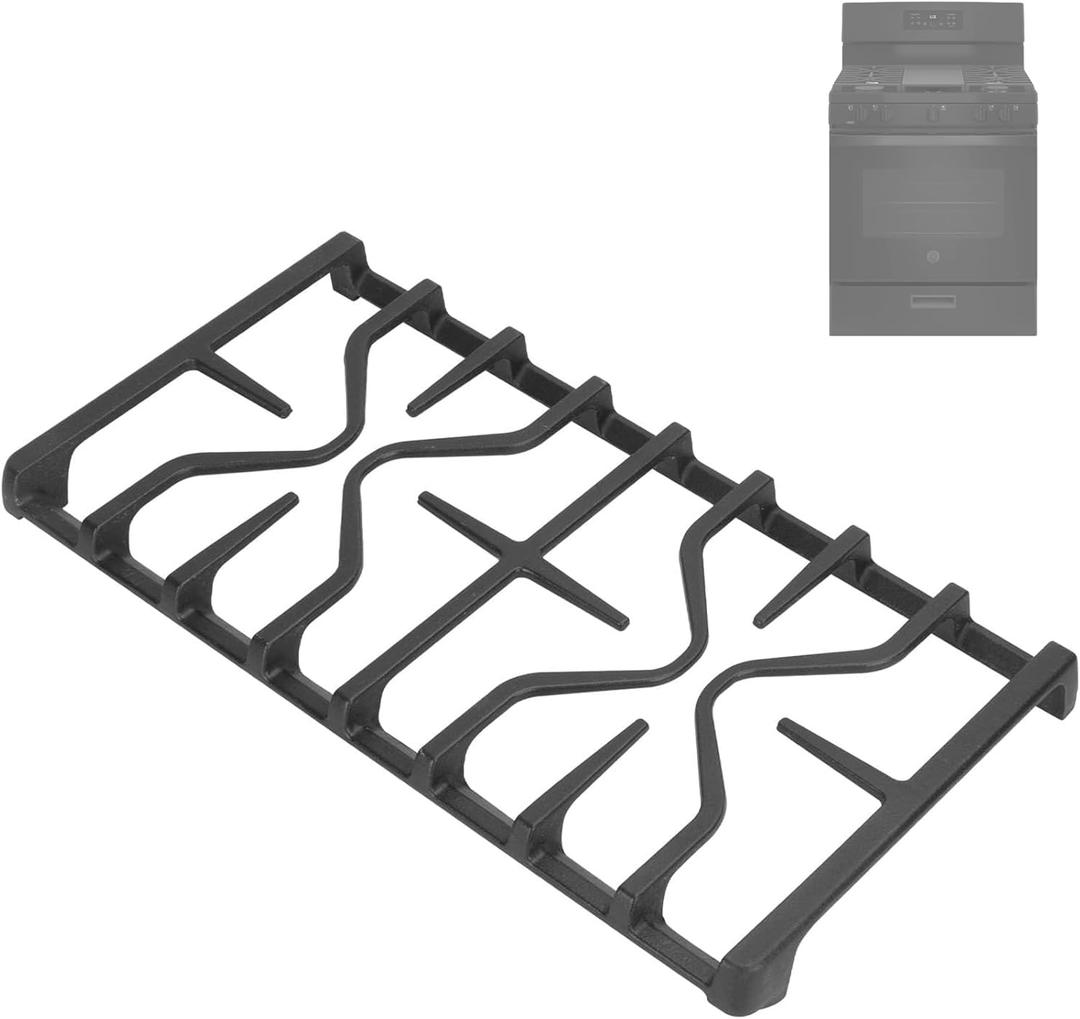 WB31X27151 Stove Grate Replacement Parts for GE Gas Stove, Gas Stove Grates Replacement for General Electric Gas Range Side Burner Grate, Stove Surface Top Center Grate, 1-Pack