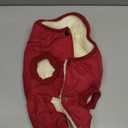 Fleece Lining Extra Warm Dog Hoodie in Winter for Small Dogs Jacket Puppy Coats with Hooded,Red (Medium (Pack of 1))