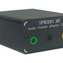 SPRODIO 5.1 Audio Console Converter Stereo RCA Convert to 3X 3.5mm AUX 1/8" Passive Adapter Bidirectional Conversion for Multimedia Speaker -M5