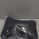 DS. DISTINCTIVE STYLE Car Neck Pillow 2 Pieces PU Leather Travel Pillow for Head Rest with Buckle Neck Support for Car Seat - Black