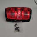 OKLPF Rear Brake Tail Lights Compatible With 2016-2019 Chevy Silverado 1500 2500HD 3500HD,GMC Sierra 3500 HD,Replacement Red Taillights Assembly,Included Bulbs and Harness,Right Passenger Side