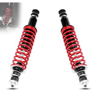 70928-G01 Front/Rear Shock Absorber Kit with Heavy Duty Coil Springs Compatible with 1994-up EZGO Medalist/TXT Gas & Electric Golf Carts Replaces# 76418-G01,70324-G01,76419-G01RED