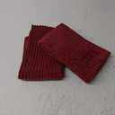 Home Brilliant Pillow Covers 18x18 Decorative Throw Pillows for Couch Dark Red Soft Plush Corduroy Striped Throw Pillow Covers Set of 2 for Sofa Couch Bed, 18 x 18 Inch, Burgundy (18" x 18" (Pack of 2), Burgundy)