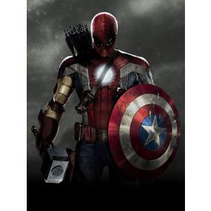 WHYCJXWL Diamond Art Kits for Adults and Kids, Full Drill Round Rhinestone Diamonds, Super Hero Diamond Art (12X16 Inch)