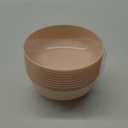 Blue Sky Edge Pink Bowls - 16 oz (10 Count) Disposable Round Plastic Bowls for Parties, Events & Special Occasions