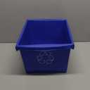 Storex 4 Gallon (15L) Recycle Bin, 14.8 x 7.87 x 11.25 Inches, Blue (61505A06C)