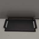 COVERCOOK Griddle Pan, Cast Iron Grill Hot Plate, Rectangular Grill with Flat Surface for Electric Stove Top and Induction Cooktop,16.7 x 9.1in