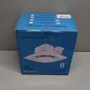 FEITON Bathroom Exhaust Fan with Light, Ceiling Mount, 110 CFM 1.0 Sones 4 Inch Duct, Quiet Square Bath Fan Light Combo, Shower Exhaust Fan with Light