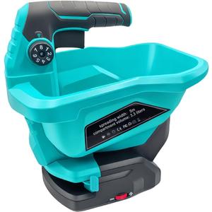 Handheld Power Spreader Compatible for Makita Battery 18 V,3.3 L, 6-Stage Speed Regulation, Cordless Hand Spreader for Fertiliser, Seeds, Soil Or Salt (Battery not Included)