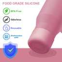 yoelike 2 PCS Silicone Boot for Hydrojug Traveler 40 oz Tumbler, Anti-Slip Protective Sleeve for Hydrojug Stainless Steel Tumbler, Bottom Bumper Cover Accessories, Dishwasher Safe, BPA Free (Rose)