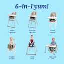 Graco Table2Table LX 6-in-1 Highchair, Willow with Infant Head Support & One-Hand Removable Tray