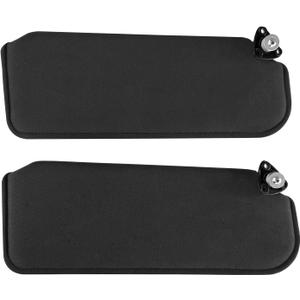 Black Car Sun Visors Front Left & Right Fits for 1993-2002 Chevy Camaro Pontiac Firebird (Without Mirror)