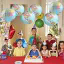 10 Pieces World Map Paper Lanterns 10 Inch Paper Globes Lanterns Map Classroom Lantern Decor Travel Map Hanging Paper Lantern for Home School Birthday Earth Theme Party Decor Supplies