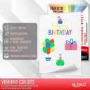 Printable Vinyl Sticker Paper - 30 Sheets 8.5x11 Sticker Paper for Inkjet Printer, Quick-Drying, Waterproof, Vivid Colors & Tear-Resistant, Easy to Cut, Cricut Compatible, DIY Sticker & Labels