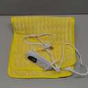 Deepsoon Heating Pad,Electric Heating Pads for Back,Neck,Abdomen,Moist Heating Pad for Shoulder,Knee,Arms,Legs,Dry/Moist Heat & Auto Shut Off,Christmas Gifts for Men and Women,Light Yellow,24x12 Inch