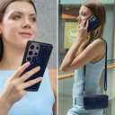 Harryshell Compatible with Samsung Galaxy S25 Ultra Case Wallet Detachable Phone Cover Dual Zipper [11 Card Slots] with [ RFID Blocking ] Crossbody Wrist Strap (Crocodile Black)